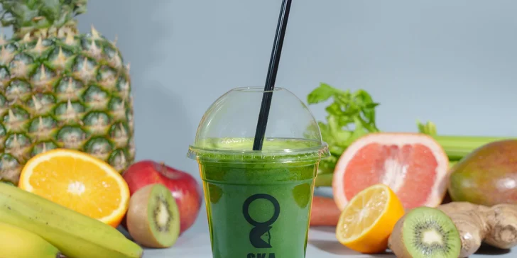 Vitamínové bomby: 2x 350ml fresh juice v Quadriu či na Kaprovce