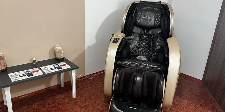 30 minut v masážním křesle: jen pro vás nebo pro relax ve dvou