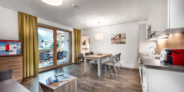 Pobyt v Rakousku: vybavené apartmány v Kaprunu i vstup do wellness
