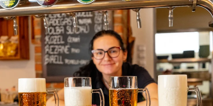 Škola čepování piva Radegast 12°: zážitek o délce 2 hod. pro 1–5 osob