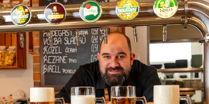 Škola čepování piva Radegast 12°: zážitek o délce 2 hod. pro 1–5 osob