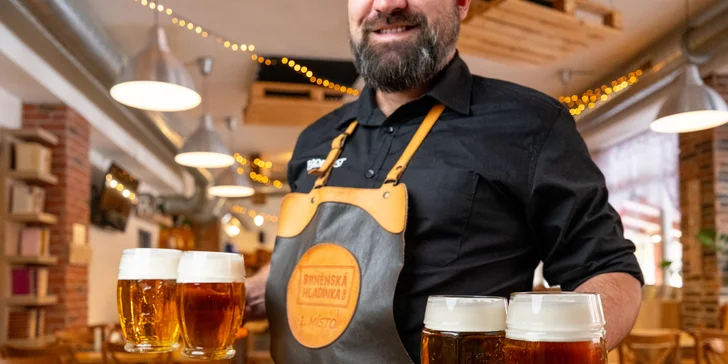 Škola čepování piva Radegast 12°: zážitek o délce 2 hod. pro 1–5 osob
