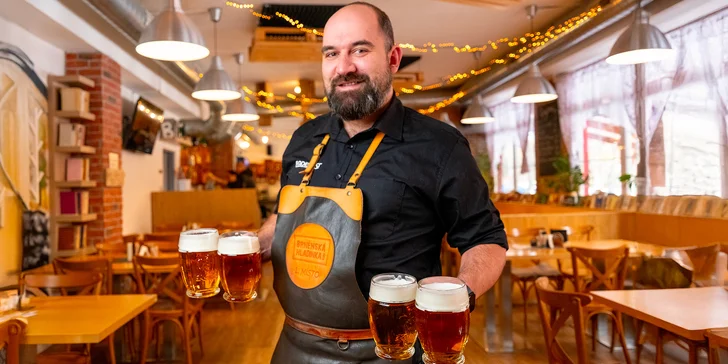 Škola čepování piva Radegast 12°: zážitek o délce 2 hod. pro 1–5 osob