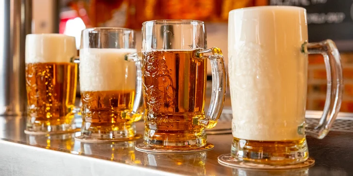 Škola čepování piva Radegast 12°: zážitek o délce 2 hod. pro 1–5 osob