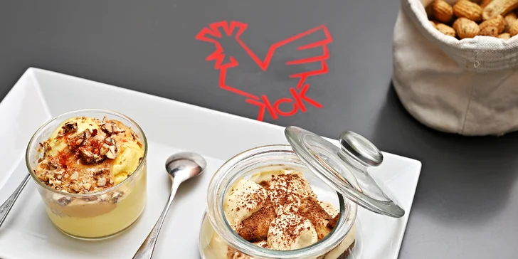 Italské menu s mladým kohoutkem i lahvinkou vína pro dvě osoby v restauraci Kohoutek