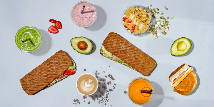 Fresh dobroty v centru Prahy: wrapy, sendviče, protein shake, džusy i skvělá káva