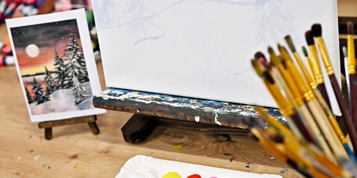Art rande: romantický individuální workshop malování třeba i s lahví sektu a občerstvením