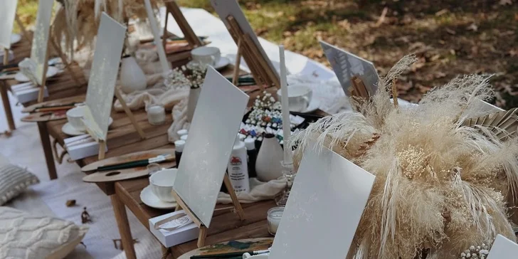 Art rande na míru: malování různými technikami i občerstvení v podobě limonády, kávy, sýrů i ovoce
