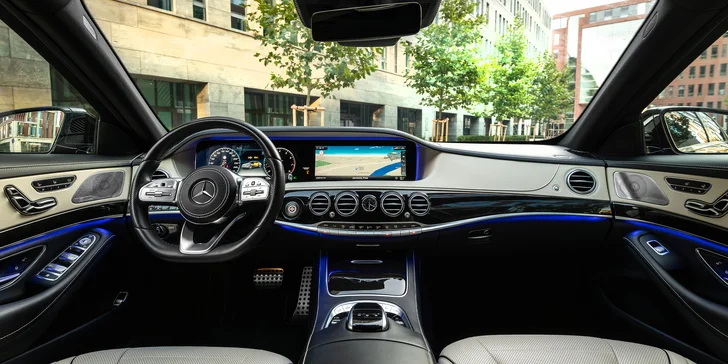 Zapůjčení luxusního Mercedesu Benz S560 Long: 12 či 24 hod. i celý víkend