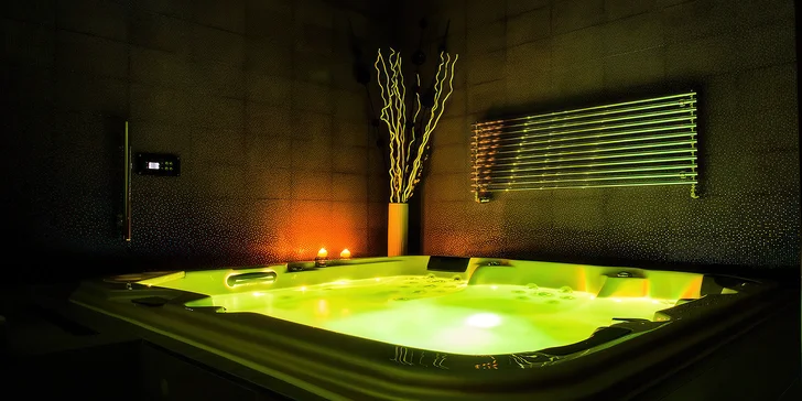 Privátní wellness až pro 4 osoby: vířivka, infrasauna i parní kabina