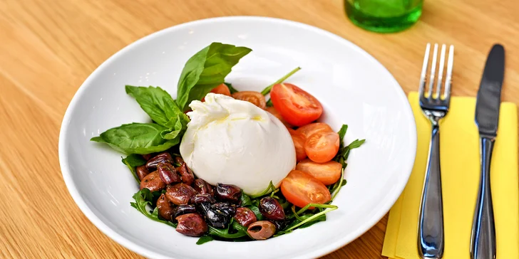 Italské tříchodové menu pro dva: jihoitalské speciality a k tomu tiramisu či panna cotta