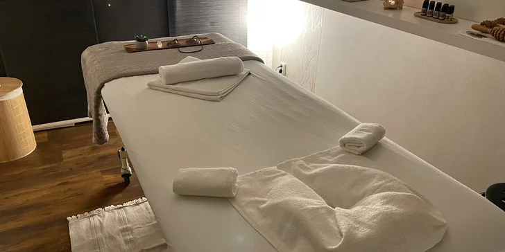 Masáž v délce 60, 90 nebo 120 min.: relaxační, sportovní, hloubková či lymfatická