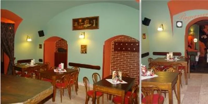 2 italské pizzy o průměru 32 cm v originální pizzerii v centru Plzně