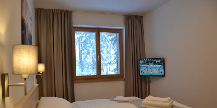 Moderní apartmány v Peci: bez stravy i se snídaní a kartou hosta se slevou na lanovku
