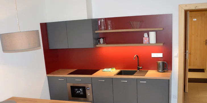 Moderní apartmány v Peci: bez stravy i se snídaní a kartou hosta se slevou na lanovku