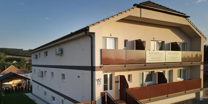 Apartmánové ubytování s wellness kousek od termálního komplexu Podhájska