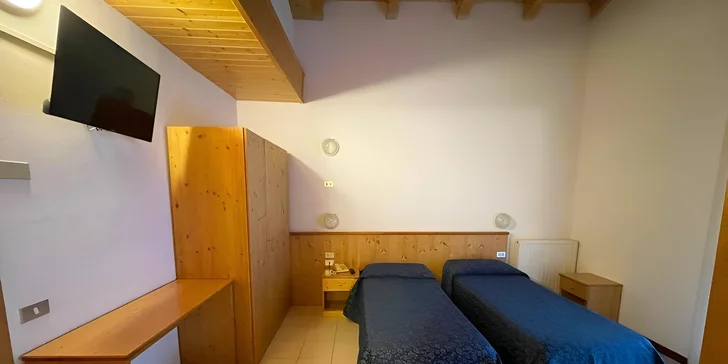 Zimní dovolená v italském středisku Folgarida-Marilleva: hotel u spodní stanice lanovky a polopenze