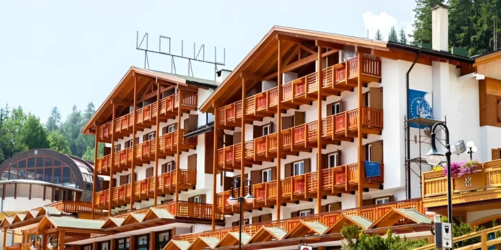 Zimní dovolená v italském středisku Folgarida-Marilleva: hotel u spodní stanice lanovky a polopenze