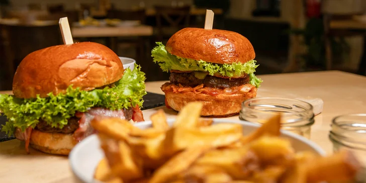 Burger dle výběru ze 6 druhů pro 1 nebo 2 osoby: restaurace v areálu Landek parku