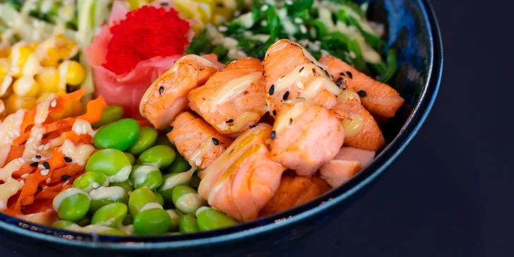 Voucher na 500–2 000 Kč na cokoliv v asijské restauraci Rakki sushi