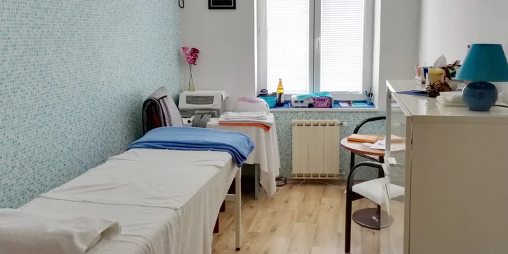 50 min. masáže podle výběru ze 4 druhů a 10 min. zábalu Lava Therm