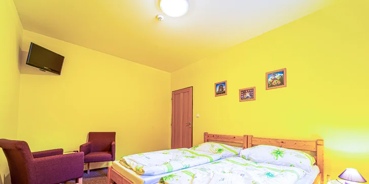 Horský hotel nedaleko Spišského hradu: polopenze, wellness a sporty