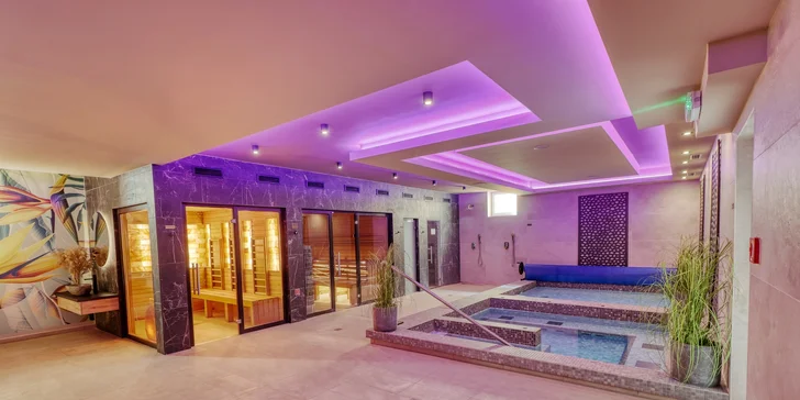 Relax nedaleko Bukových hor: penzion se snídaní, neomezený wellness a zábava pro děti