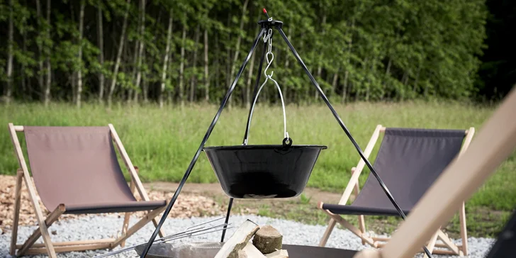 Moderní chata v jižních Čechách: vlastní sauna, vířivý sud i kapacita až 6 osob