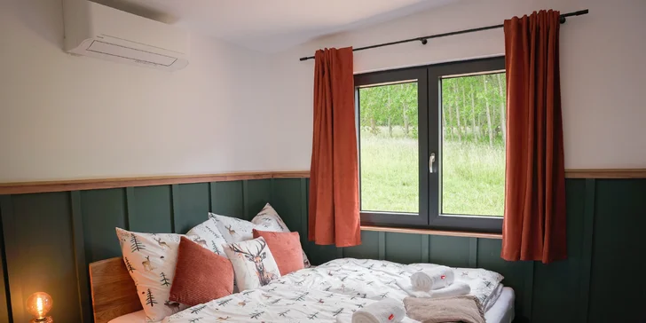 Moderní chata v jižních Čechách: vlastní sauna, vířivý sud a kapacita až 6 osob