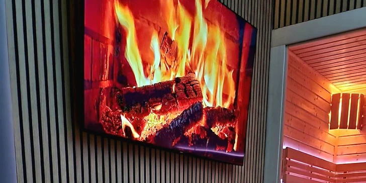 Privátní sauna, krásná relaxační zóna, drink a mísa ovoce pro 2 osoby