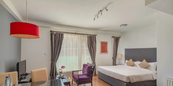 Oceňovaný apartmánový hotel v centru Budapešti: ubytování s vlastní terasou, snídaně