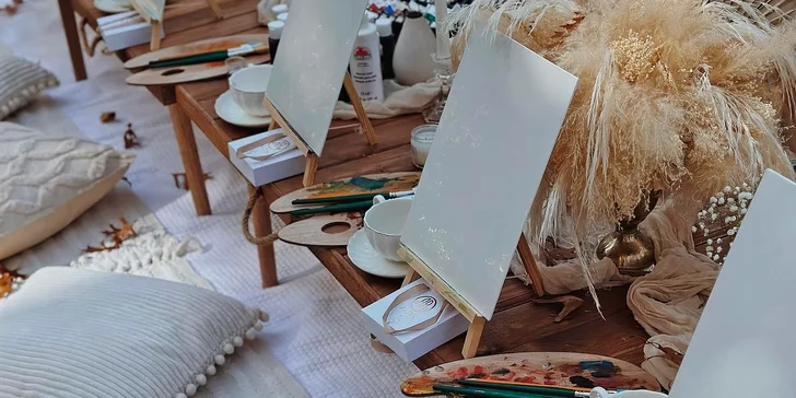 Art rande na míru: malování různými technikami i občerstvení v podobě limonády, kávy, sýrů i ovoce