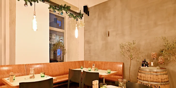 Degustační menu v italské restauraci v centru Prahy: s masem nebo mořskými plody