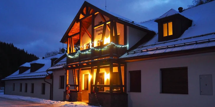 Pobyt v poklidné vesnici v Jeseníkách: ubytování pro 2-7 osob, turistika, cyklistika