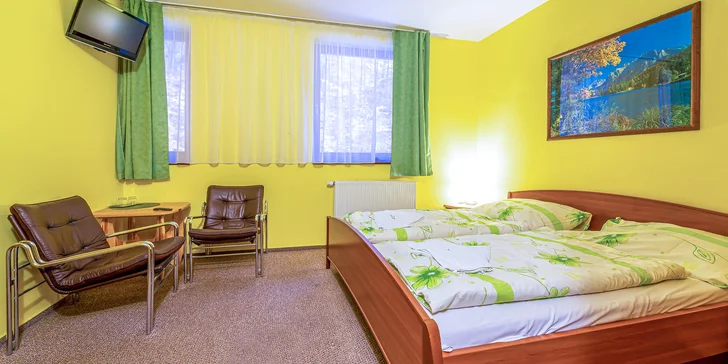 Horský hotel nedaleko Spišského hradu: polopenze, wellness a sporty