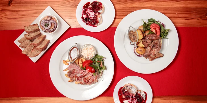 Tříchodové menu v Depo Orlová pro dva i s nápoji, které vám doveze vláček