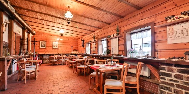 Tříchodové menu v Depo Orlová pro dva i s nápoji, které vám doveze vláček
