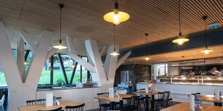 Dovolená v unikátních Björnson Tree Houses s novým venkovním wellness, 2 děti do 9,9 let zdarma