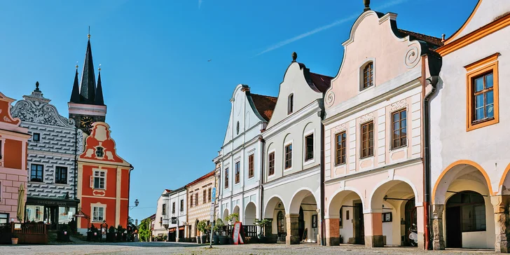 Romantický penzion v historickém centru Telče (UNESCO) se snídaní a lahví vína