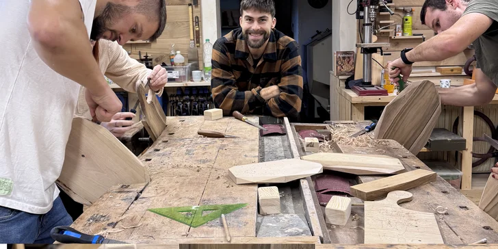 Vyrobte si své originální prkénko: 4hodinový dřevařský workshop pro 1 i 2 osoby