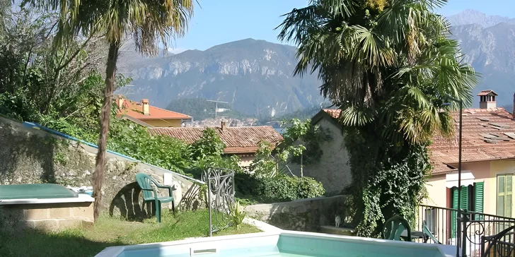Lago di Como: hotel přímo na břehu jezera, polopenze i venkovní bazén