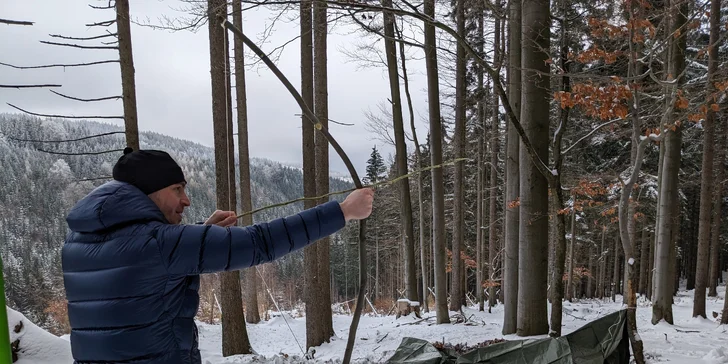 Dvoudenní skupinový zimní kurz přežití v Orlických horách pro 1 nebo 2 osoby