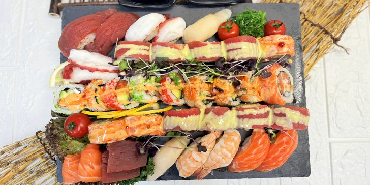 Sushi sety z tradiční vietnamské restaurace: 24–113 kousků