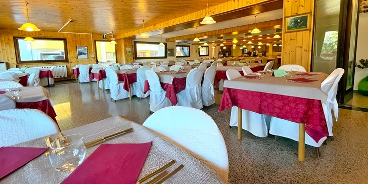 Zimní dovolená v italském středisku Folgarida-Marilleva: hotel u spodní stanice lanovky a polopenze