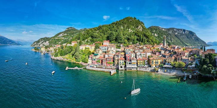 Lago di Como: hotel přímo na břehu jezera, polopenze i venkovní bazén