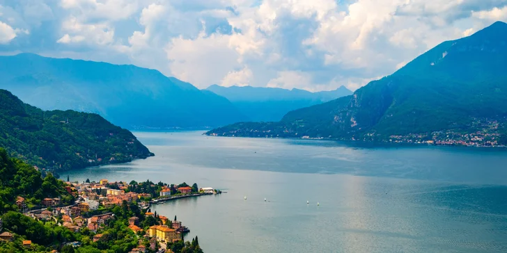 Lago di Como: hotel přímo na břehu jezera, polopenze i venkovní bazén