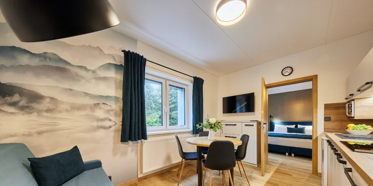 Krásné apartmány v Podkrkonoší: ubytování se snídaní i voucher do restaurace