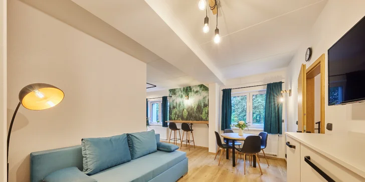 Krásné apartmány v Podkrkonoší: ubytování se snídaní i voucher do restaurace