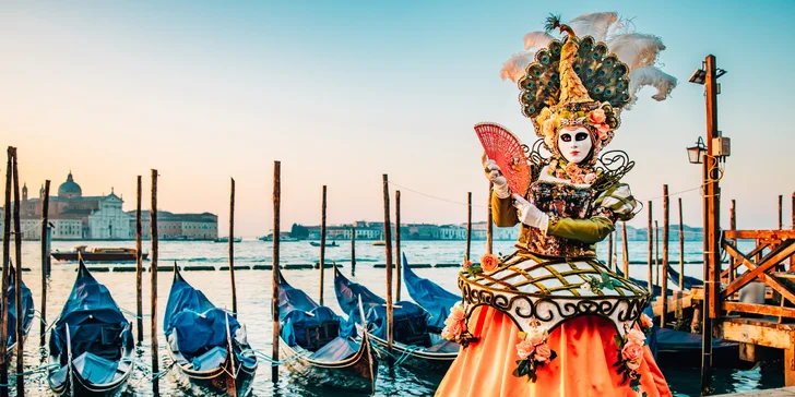 Čtyřdenní zájezd na karneval v Benátkách s plavbou po ostrovech i ubytováním