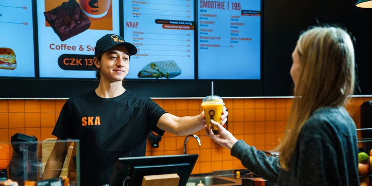 Fresh dobroty v centru Prahy: wrapy, sendviče, protein shake, džusy i skvělá káva